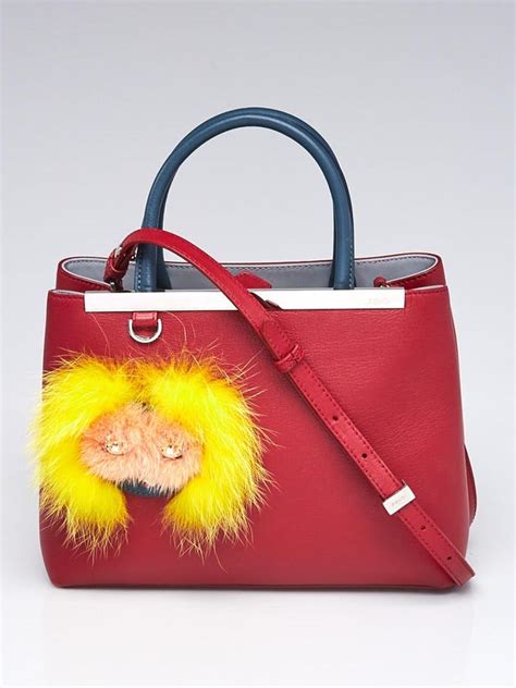 Red Leather 2Jours Elite Petite Monster Tote Bag 8BH255